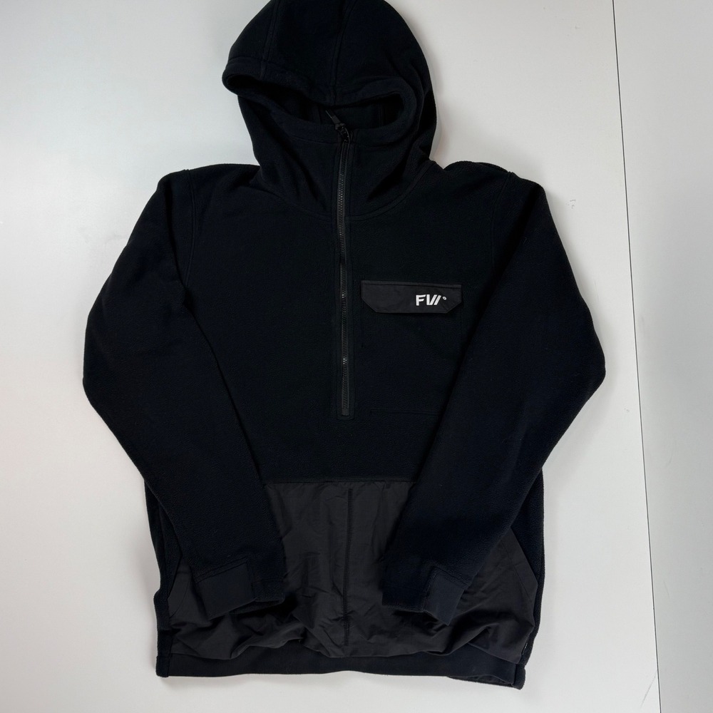 FW Catalyst Fleece Hoodie MDL Mens Large Black Polartec 200 Half Zip Technical